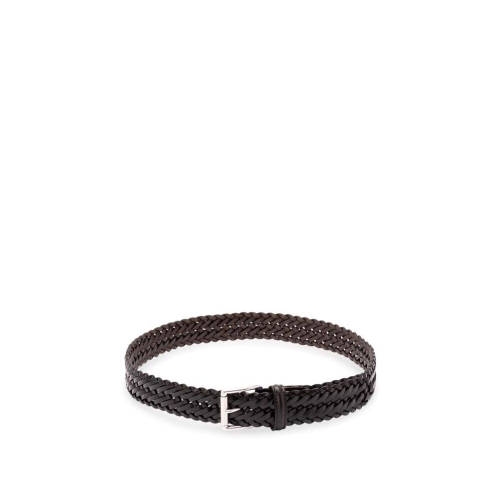 Anderson's Men Leather Woven Belt